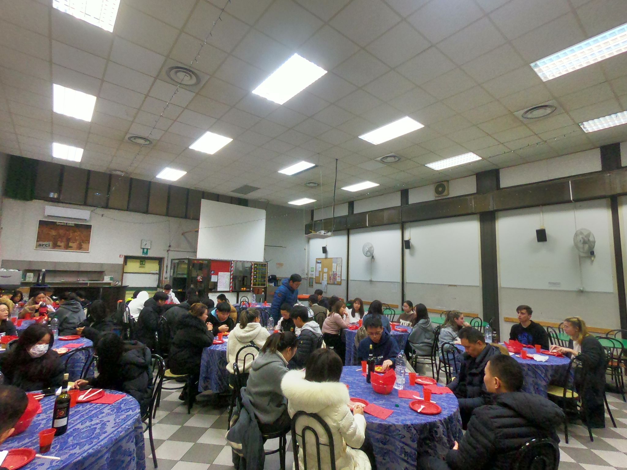 Un momento conviviale al Circolo Curiel