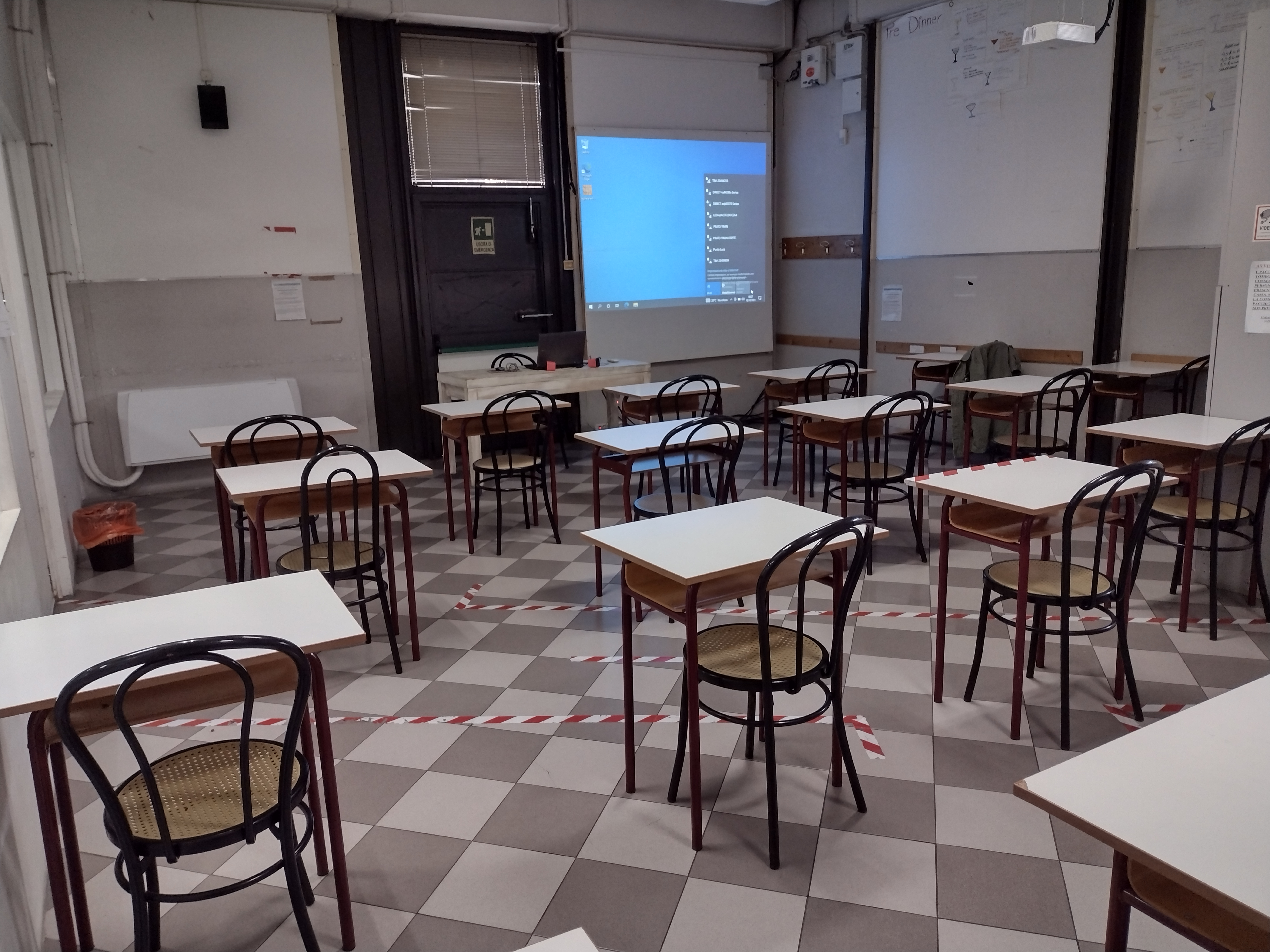 Aula del Circolo Culturale E. Curiel utilizzata per la formazione
